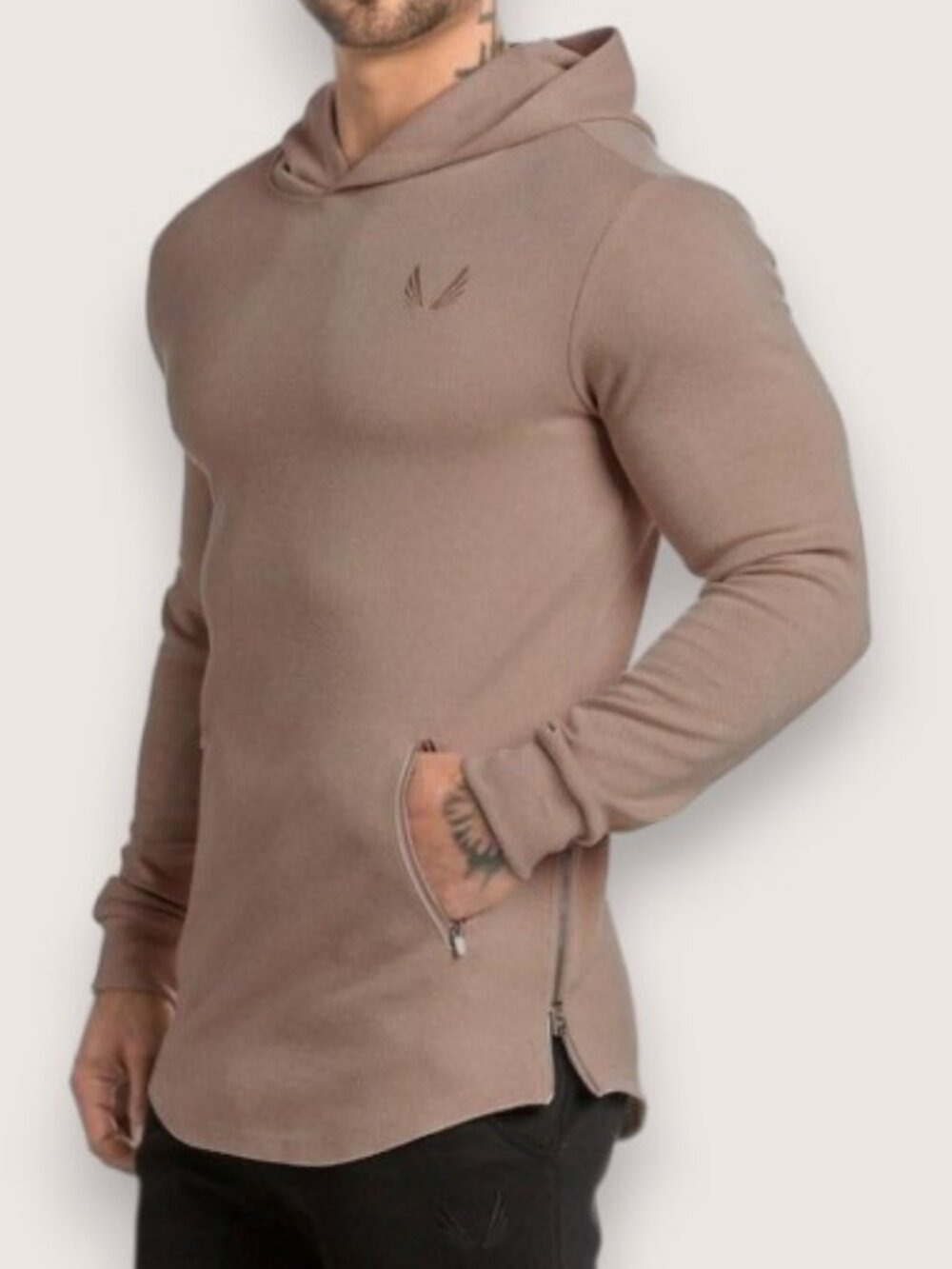 Aesthetic Revolution ASVR pullover training hoodie tan men's size S